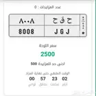 لوحة مميزه قفل 8008