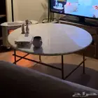 طاوله قهوه رخام طبيعي   طاوله زاويه رخام