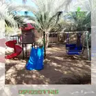 مراجيح وزحاليق ثنائية للحدائق توصيل وتركيب