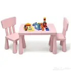 ايكيا - طاولة أطفال MAMMUT  داخلية خارجية  وردي   IKEA
