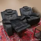 كرسيين استرخاء ملكي هزاز دوار اسود من لينزي