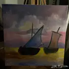 لوحه رسم يدوي بعنوان  الف لك