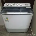 غساله حوضين شبه جديده