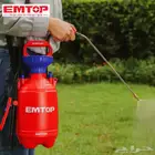 بخاخ ضغط يدوي من EMTOP   سعة 5 لتر بفوهة قابلة للتعديل