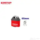 قفل احمر حديد مقاوم للماء من EMTOP   مقاس 65 ملم