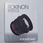 عدسة بورتريه Rokinon 85mm T1.5 سينمائية احترافية لباناسونيك