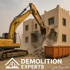 بوكلين هدم مباني تكسير وحفر