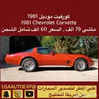 للبيع كورفيت موديل 1981 chevrolet corvette اعلان 4164