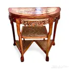 طاولة كونسول فاخرة من خشب الدردار الطبيعي