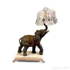 صحن كريستال بقاعدة من البرونز