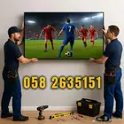 تركيب شاشه تلفزيون - تعليق الشاشات العرض بريده