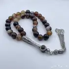 سبحة عقيق سليماني بالفضة