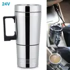 كوب تسخين السيارة الفولاذي المقاوم للصدأ