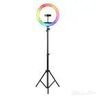 إضاءة التصوير الدائرية  حامل معدني عالي الجودة