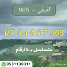 رقم مميز برقم قبيلة الفيفي 905