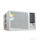 بيسك مكيف شباك روتاري 21800 وحدة  بارد فقط  ابيض -