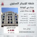 شقة مجددة بالكامل للإيجار السنوي