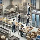 تصميم وتجهيز المطاعم والمطابخ بالكامل