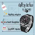 ساعة رجالية LIGE فخامة اللون الاسود