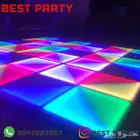 تأجير سماعات ليزرات جهاز بخار مكعبات مضيئة كراسي طاولات