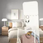 مرآه بحامل   أبيض   48x160 سم