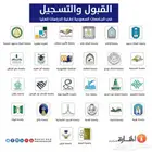 ((لتسجيل الجامعات الحكومية والأهلية تواصل معنا))
