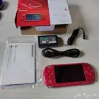 جهاز PSP3000 ياباني اصلية احمر شبه جديد
