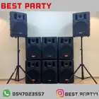 تاجير سماعات وليزرات ومكعبات مضيئة وجهاز بخار وكراسي وطاولا