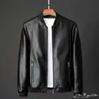 جاكيت جلد رجالي جديد مقاس(L)