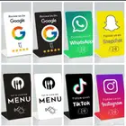 ستاند NFC للتقييم و بشعار محلك المميز