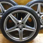 جنوط مرسيدس C200 2018 AMG الشكل الفل مع كفرات نظيفه