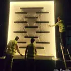 شلالات كبيرة جاهزة لا تحتاج لهدد او بناء ونوافير فايبر تبوك