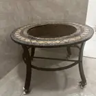 منقل حطب حديد دائري