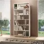 مكتب منزلي وخرانة كتب اللون أبيض أشكال مميزه