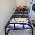 سرير حديد مع مراتب مخده بطانيه سعر جمله
