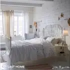 سرير الون الاسود يكفي بشخصين من ايكيا نضيف