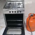 فرن مع دبه غاز مع المنظم والقصبه