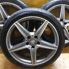 جنوط مرسيدس 2017 C200 AMG مع كفرات نظيفه