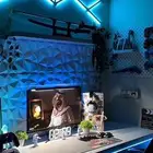 زينة سيت أب أضاءة جدارية 9قطع  مع 12قطعة من 3D