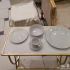 صحن اكل وحلا وزبديه سيراميك