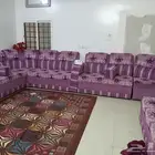 كنب مستخدم نظيف جدا مع دولاب مستخدم سته شهور
