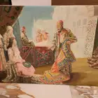 لوحة تاريخية بائع السجاد الإيراني (أنتيك)