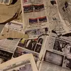 جرايد منوعه قديم واخبار وكورة وصور لعيبه قديمه بوسط الجرايد