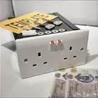 صندوق تخزين سري بشكل فيشة كهرباء مزدوجة