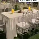 تأجير زل تأجير كراسي تأجير كراسي مع اللبس تأجير طاولات مد