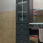 مطبخ شبه جديد لون رصاصي على سوم