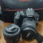 كاميرا 250d شاشة تاتش  عدسه 50 الكاميرا والعدسه كسر زيرو