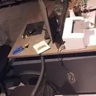 عدد اثنين مكتب وطقم كراسي واثنين كمبيوتر كامل