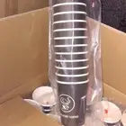 اكواب ورقيه للكافيهات عدد سبع كراتين كل كرتون 450 حبه