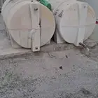 خزان ماء فيبرجلاس سعة 1200 لتر مستخدم عدد اثنين 300 فقط